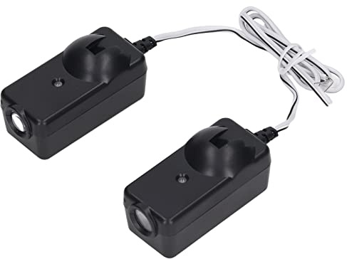 YWBL-WH Sensore di Sicurezza per Porta del Garage Kit Sensore di Sicurezza per Porta del Garage in ABS, di Apertura Compatto Ad Alte Prestazioni, Facile da Installare con Tecnologia a Infrarossi,