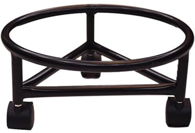 Kommerzieller Edelstahl-Topfstützen-Rollwagen mit Wassereimer-Halter, mobiler Mülltonnenwagen mit Gasflaschenboden für Industrie/Lager