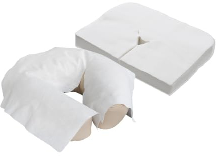 EARTHLITE Protège-têtière en papier jetable – Qualité médicale, ultradoux, luxueux, ne colle pas (100 unités)