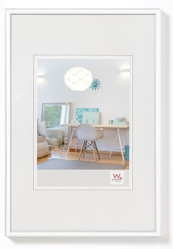 walther design Bilderrahmen weiss 42 x 59,4 cm (DIN A2) New Lifestyle Kunststoffrahmen KV426W