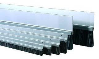 ELLEN - Bas de porte en aluminium avec brosse IBS31 - 300 cm - 0308204D