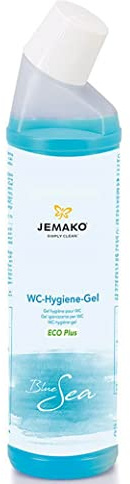 Jemako WC-Hygiene-Gel Blue Sea Hygiene und Sauberkeit im ganzen Bad Kalkentferner frischer Duft (WC-Hygiene-Gel 750ml)