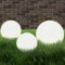 homiuse Set Lampade a LED Sferiche 3 pz Lampione Solare Led Esterno Luci Giardino Energia Solare Luci Solari Esterno Lampada Solare Da Esterno Lampione Da Giardino Luci Da Giardino PMMA 20/30/40cm