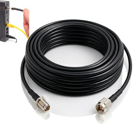 10M Cable de Extensión de Antena WLAN SMA Macho a Hembra, Cable Coaxial RG174, Resistente a Altas Temperaturas y Corrosión, para Sistemas de Red, Seguridad, 3G 4G LTE y GPS