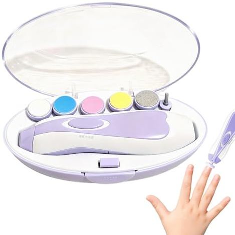 Lima per unghie elettrica per bambini - Strumento per manicure preciso e silenzioso | Kit di strumenti elettrici per tagliaunghie, per bambini in età prescolare, casa, camera da, culla da viaggi