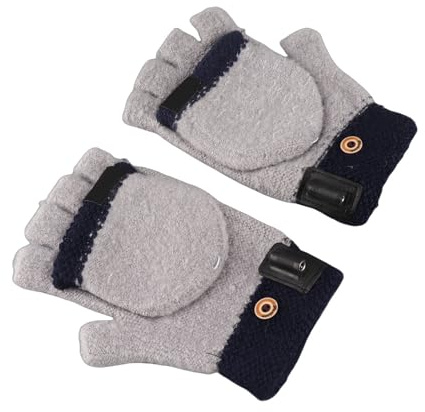 Qudinip USB-Uppvärmda Handskar Justerbar Temperatur Mjuka Elektriska Uppvärmda Handskar för Skidåkning Fotvandring Cykling 5V Fri Storlek