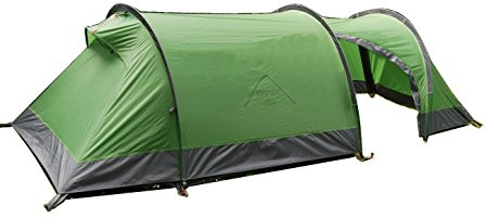 everest1953 Tunnelzelt NEU Zelt 2 1/2 Personen Maipo 2.5 Silikon grün Wassersäule 10000 mm