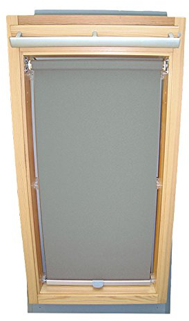 Hochwertiges Sichtschutzrollo Rollo für Velux RHL/RHU-EP GGU,GPU,GHU,GTU PK06 grau // Sichtschutzrollo/Sichtschutz-Rollo/Fensterrollo