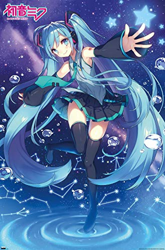 Hatsune Miku - Stars Wall Poster, 34L x 22.4W, Unframed Version