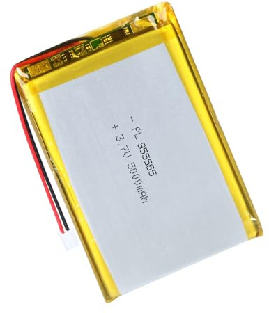 3.7V Lipo-Akku, 3.7V 5000mAh 955565 Lithium Polymer Ionen mit 2P-PH-Anschluss mit 2.0 mm Rastermaß