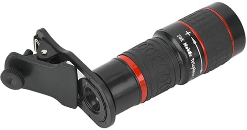 Téléobjectif Zoom Longue Focale 20X avec Oculaires et Objectifs Optiques Haute Définition pour Une qualité d'image Plus Nette, des Couleurs Plus Précises, Léger et Portable,
