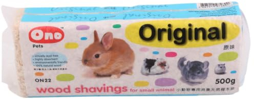 Zambuph Copeaux de Bois Confortables pour Petits Animaux, Paquet d'environ 500 g. Naturels, dépoussiérés et sans Odeur. Conviennent pour aux Hamsters et Autres Petits Animaux. Utilisés comme litière.