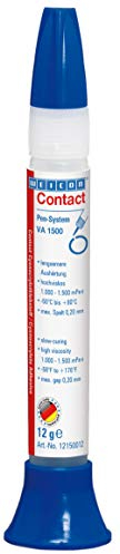 WEICON Contact VA1500 Cyanacrylatklebstoff 12 g | Sekundenkleber für Holz, Kork, Leder, Keramik, farblos