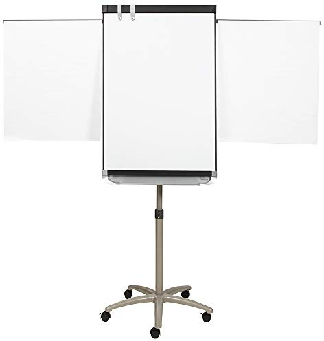 Quartet Easel, Magnetic Whiteboard, 2' x 3', Adjustable, Mobile, Flipchart Holder, Prestige 2, Black Frame (ECM32P2)
