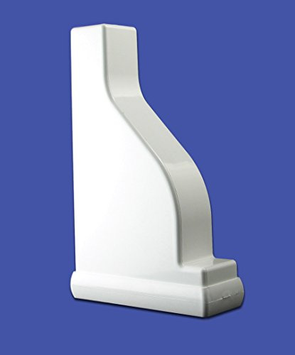 Vinyl Fence Decorative Rail Pergola End Cap (Box of 10) (2x6, White)