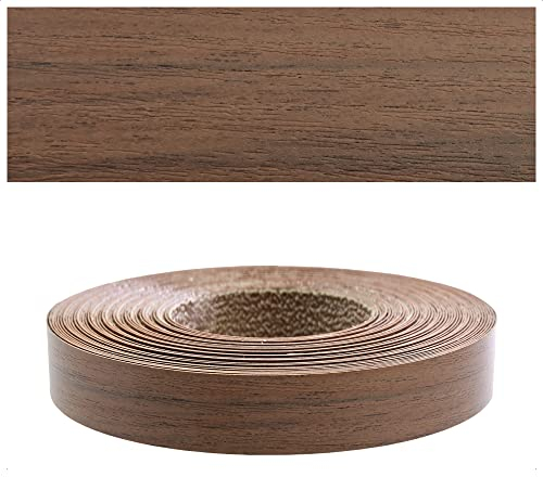 Mprofi MT® Kantenumleimer Nussbaum | 22 mm x 20 m | Melamin Kantenband | Bügelkante für Möbel & Regale | Kantenumleimer mit Schmelzkleber | Bügelkante für Möbel & Regale – 1408/22/20