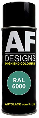 Alex Flittner Designs Spraydose RAL6000 PATINAGRUEN glänzend, glänzend | Sehr Hochwertiges Acryl Lackspray(lösemittelhaltig) nach RAL