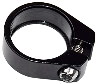 JZYSS Sattelklemme 25,4/28,6 mm Fahrrad Sattelstütze Klemme Legierung Einzelnagel Sattelrohr Sattelklemme MTB Fahrrad Sattelrohr Clip Fahrradsattel Sattelklemme Sattelkloben (Size : Black 25.4mm)