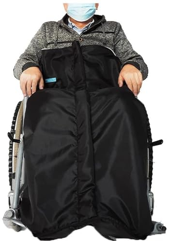 Fotrsta Winter Wärme Rollstuhl Decke, Fleece Gefütterter Rollstuhl Schlupfsack Regen Mit Reißverschluss Rollstuhl Schlupfsack Fusssack Erwachsene Für Beine Und Unterkörper