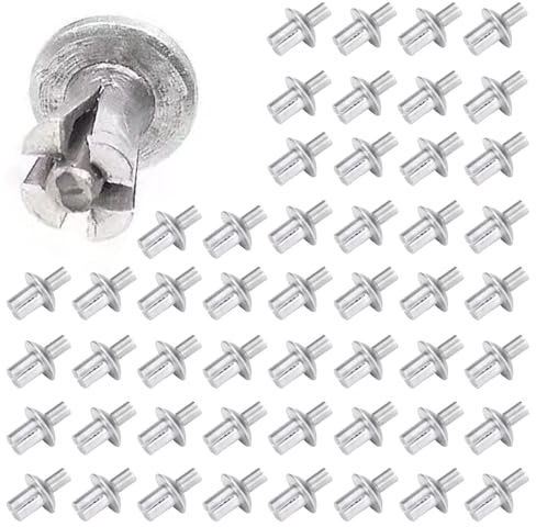 Rivets à tête ronde, rivets aveugles en aluminium | Rivets à expansion en aluminium de type percussion | Rivets à noyau en aluminium à tête semi-ronde pour instruments de précision, usage