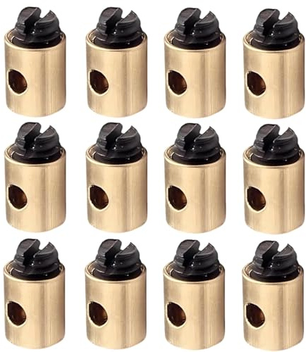 Câbles et gaines de frein vélo, 12 Pcs Serre cable, Serre-fil de moto, 5x6mm, Adapté aux scooters et accélérateurs de moto