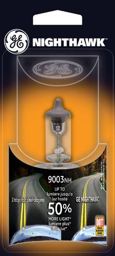 GE Lighting 9003NH/BP Nighthawk Halogen Automotive Replacement Bulb