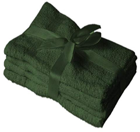 EXKLUSIV HEIMTEXTIL Handtuch 4er Set 50 x 100 cm Dunkelgrün