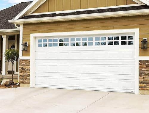 Magnetic Garage Door Window Panels – 32PCS Faux Mirror Window Kit for 2 Car Garage Door, 10 Min Tool-Free Install, Strong Magnet, Instantly Boost Curb Appeal, Looks Like Real Windows (6×4 in)