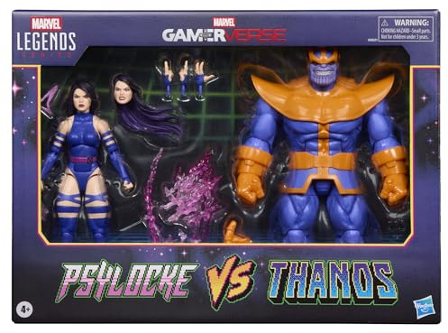 Marvel Legends Series Gamerverse Psylocke Contre Thanos, Figurines de Collection, Violet