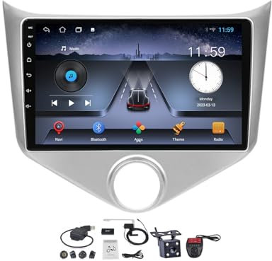Generico Autoradio Android 12 da 9'' per Chery Fulwin A13 (2013-2016) - Radio 2 DIN da Incasso con CarPlay, Android Auto, FM/AM, Controllo vocale e Sistema di Navigazione