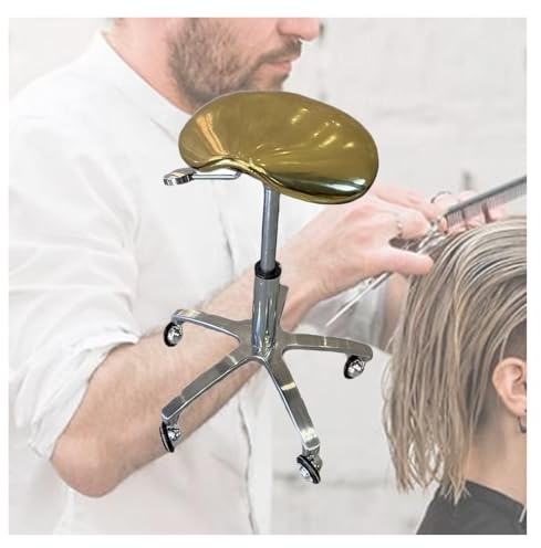Generico Sgabello Ergonomico Da Sella, Altezza Regolabile Da 40 A 55 Cm, Seduta Con Ruote, Adatto For Salone, Casa, Ufficio, Negozio, Scuola(Color 1)