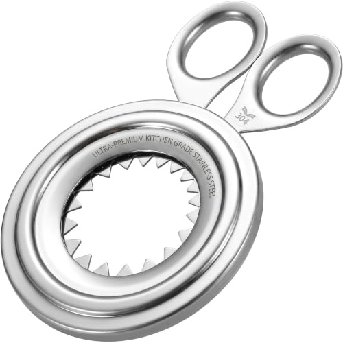Coupe Oeuf à la Coque, Ouvre Oeuf à la Coque en Acier Inoxydable pour Découpe Propre, Ciseaux à Oeufs Sans Éclats, Casse Oeuf Manuel, Toqueur à Oeuf de Restaurant en Acier Inox Haute Résistance