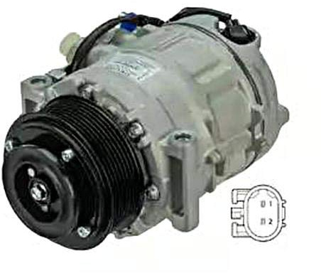 DELPHI CS20378 Compresseur de clim 7SEU17 PAG 46 Compatible avec MERCEDES-BENZ Classe ML W164 Classe R W251, V251 GL X164