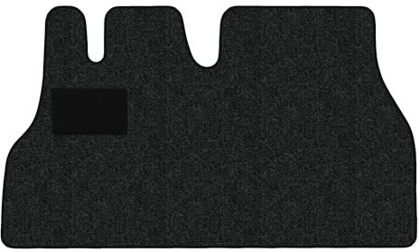 Fußmatten passend für Citroen Jumper I Typ 230 3-Sitzer (Baujahr 1994-2002), Robust anthrazit | 1-TLG | Umrandung rot