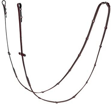 Equiline Redini antislip sottili, antislip, redini con ganci, 16 mm, colore marrone
