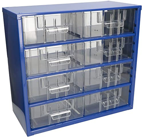 KOTARBAU® Caja de Almacenamiento, Organizador de Taller, 306 x 282 x 155, Organizador de Piezas pequeñas, Metal, 8 cajones/compartimientos, Caja de clasificación, Caja de Herramientas, Tornillos