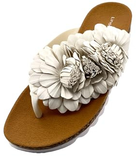 Linea Scarpa Flora Flip Dianette Tongs pour femme avec corcoptic : taille : 40 | Couleur : blanc