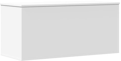 vidaXL Förvaringslåda vit 100x42x46 cm konstruerat trä, kista, leksakskistor, förvaringslåda, leksakskista, förvaringslåda, förvaringslådor