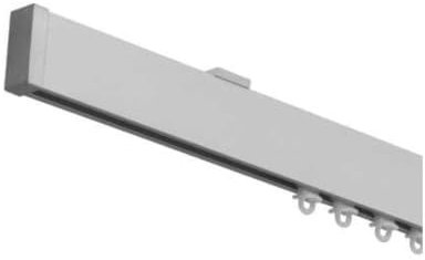 Tende Arredo Tessile - Binario Tenda Soffitto Scorrevole, Zineffa per Tenda, Binario a Onda Decorativo in Alluminio con Tappi Terminali e Occhielli in PVC per Tenda (LUNGHEZZA PERSONALIZZABILE)