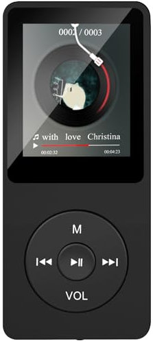 3Go Lecteur MP3 Bluetooth 5.4, Lecteur Musical sans Perte HiFi, Haut-Parleur HD Intégré, Radio FM, etc. Prise en Charge Jusqu'à