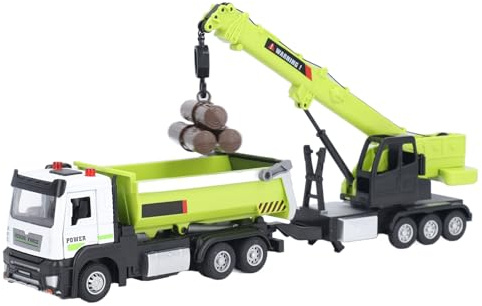 BSTCAR Camion à Benne Basculante pour Enfants avec Lumière et Son, Camion de Construction Jouet Grue de Construction Camion à Benne Basculante Jouet Véhicule Jouets pour Anniversaire