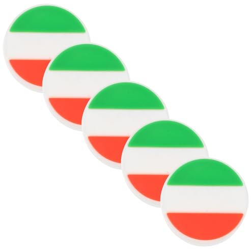 Homoyoyo 5 Pezzi Ammortizzatori di Vibrazioni per Racchette da Tennis in Silicone, Smorzatori Decorativi Leggeri e Portatili, Accessori Sportivi per Migliorare Comfort e Controllo Durante