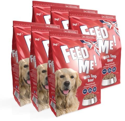 HiLife FEED ME! - Complete Dry Dog Food - Tasty Beef Cheese Vegetables - Soft, Moist & Meaty, 12kg
