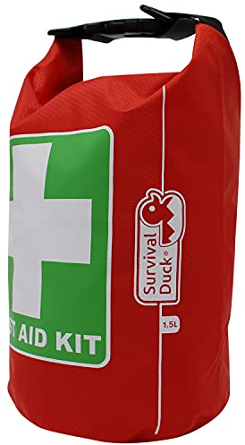 Survival Duck Trousse de premiers secours étanche, vide, Rouge, S, Classique