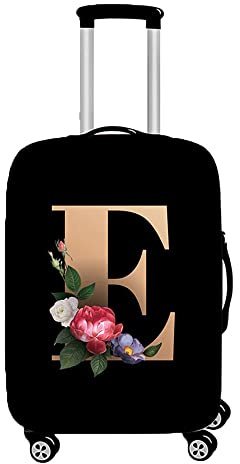 Hiseng Elastisch Kofferhülle Kofferschutzhülle Gepäck Cover Reisekoffer Hülle Koffer Schutzhülle Luggage Cover Waschbarer Kofferüberzug (L (26-28inch),E)