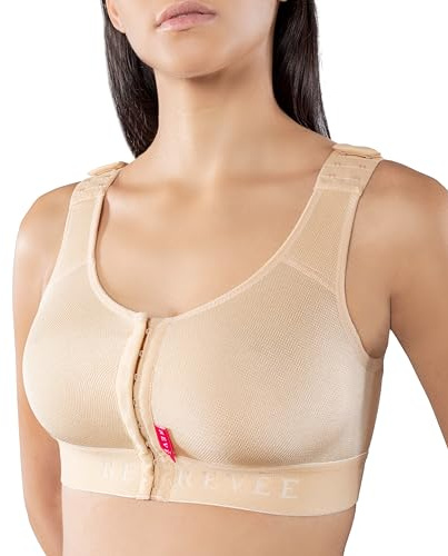 REVÉE Brassiere Post-Opératoire Ouverture Devant - Soutien Gorge Post-Operation mammaire, Soutien Gorge pour Prothèse Mammaire, Soutien Mastectomie, Soutien Gorge de Grossesse, Bra Julie