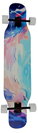 ARTE 107 cm Longboard per DANCING - Urban Surfing e Roller Skating - Tavola in acero, ruote resistenti e cuscinetti ABEC-9 per adolescenti, adulti, principianti ed esperti