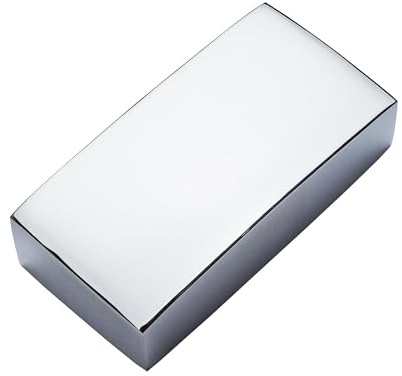 Stair Newel Post Flat Cap Chrome 90mm (Half Cap)