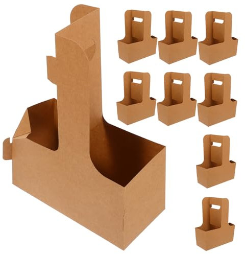 BUGUUYO Porte-bouteille En Carton Épais Pour Bière Porte-gobelet Pour Boissons Tasses Portables Tasse Avec Poignée Pour Plats À Emporter