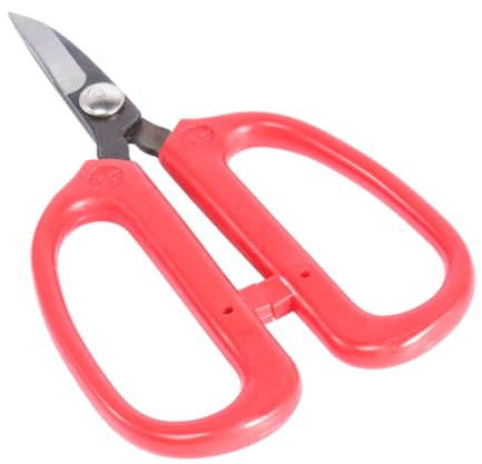 ARTSEWPLY Tijeras De Cuero Resorte Para Tela Cuero Ropa Para Sastre y Hogar Unidad Color Rojo Material De Contenido De Carbono